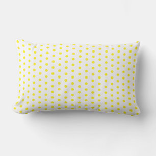 Gelbe Polka Dots Weiße, benutzerdefinierte Farben  Kissen Für Draußen