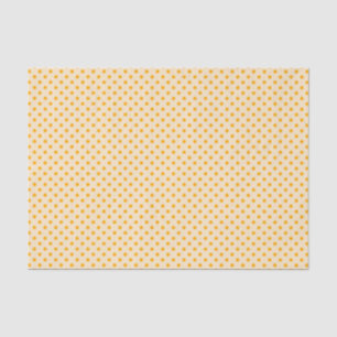 Gelbe Polka-Punkte auf Creme-Gewebe Seidenpapier