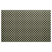 Gelbe Polka-Punkte auf schwarzem Hintergrund Stoff (Yard (91,4 cm))