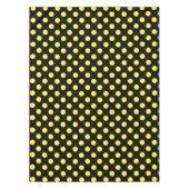 Gelbe Polka-Punkte auf schwarzem Hintergrund Tischdecke (Vorderseite)
