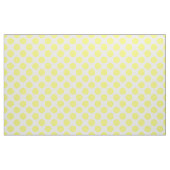 Gelbe Polka-Punkte auf Weiß Stoff (Yard (91,4 cm))