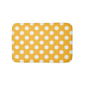 Gelbe Polka-Punkte Badematte (Vorderseite)