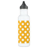 Gelbe Polka-Punkte Edelstahlflasche (Rechts)