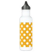 Gelbe Polka-Punkte Edelstahlflasche (Links)