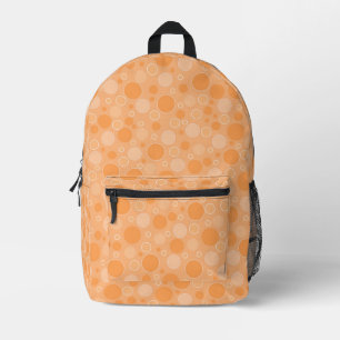 gelbe Polka-Punkte im Retro-Stil der sechziger Jah Bedruckter Rucksack