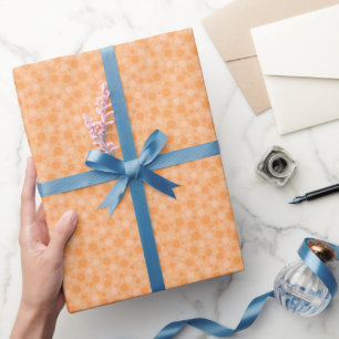 gelbe Polka-Punkte im Retro-Stil der sechziger Jah Geschenkpapier