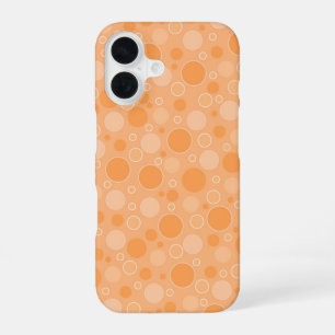 gelbe Polka-Punkte im Retro-Stil der sechziger Jah iPhone 16 Hülle