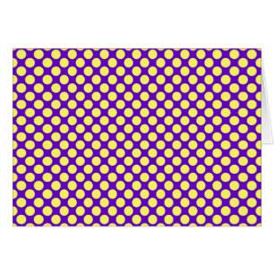 Gelbe Polka Punkte mit Lila Hintergrund STaylor