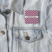 Gelbe Polka Punkte mit Lila Hintergrund STaylor Button (Beispiel)