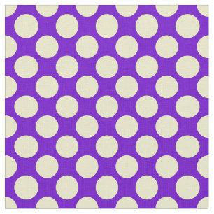 Gelbe Polka Punkte mit Lila Hintergrund STaylor Stoff