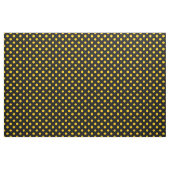 Gelbe Polka-Punkte mit schwarzem Hintergrund Stoff (Yard (91,4 cm))