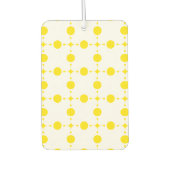 Gelbe Polka-Punkte, Polka-Dottern-Muster, Punkte,  Autolufterfrischer (Vorderseite)