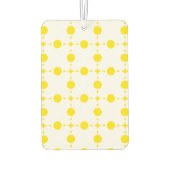 Gelbe Polka-Punkte, Polka-Dottern-Muster, Punkte,  Autolufterfrischer (Rückseite)