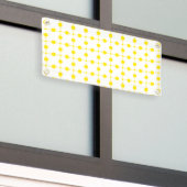 Gelbe Polka-Punkte, Polka-Dottern-Muster, Punkte,  Banner (Äußeres Gebäude)