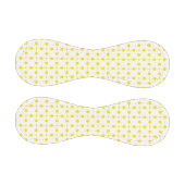 Gelbe Polka-Punkte, Polka-Dottern-Muster, Punkte,  Baseball (Paneele)