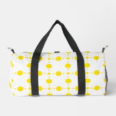 Gelbe Polka-Punkte, Polka-Dottern-Muster, Punkte,  Duffle Bag (Vorderseite)