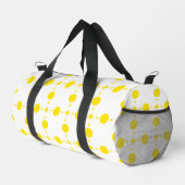 Gelbe Polka-Punkte, Polka-Dottern-Muster, Punkte,  Duffle Bag (Rechte Ecke)