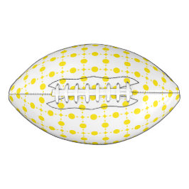 Gelbe Polka-Punkte, Polka-Dottern-Muster, Punkte,  Football