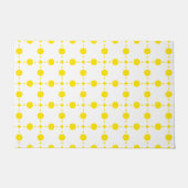 Gelbe Polka-Punkte, Polka-Dottern-Muster, Punkte,  Fußmatte (Vorderseite)
