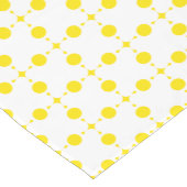 Gelbe Polka-Punkte, Polka-Dottern-Muster, Punkte,  Kurzer Tischläufer (Ecke)