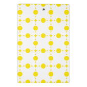 Gelbe Polka-Punkte, Polka-Dottern-Muster, Punkte, Mini Klemmbrett (Rückseite)