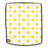 Gelbe Polka-Punkte, Polka-Dottern-Muster, Punkte, Rucksack (Abnehmbare Front)