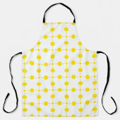 Gelbe Polka-Punkte, Polka-Dottern-Muster, Punkte,  Schürze (Vorderseite)