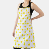 Gelbe Polka-Punkte, Polka-Dottern-Muster, Punkte,  Schürze (InSitu)
