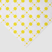 Gelbe Polka-Punkte, Polka-Dottern-Muster, Punkte,  Seidenpapier (Ausschnitt)