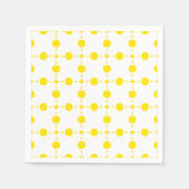 Gelbe Polka-Punkte, Polka-Dottern-Muster, Punkte,  Serviette (Vorderseite)