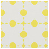 Gelbe Polka-Punkte, Polka-Dottern-Muster, Punkte,  Stoff (Nahaufnahme)
