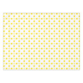 Gelbe Polka-Punkte, Polka-Dottern-Muster, Punkte,  Tischdecke (Vorderseite (Horizontal))