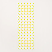 Gelbe Polka-Punkte, Polka-Dottern-Muster, Punkte,  Yogamatte (Vorderseite)