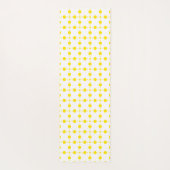 Gelbe Polka-Punkte, Polka-Dottern-Muster, Punkte,  Yogamatte (Rückseite)