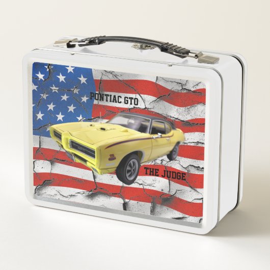 Gelbe Pontiac GTO - der Richter Metall Brotdose (Rückseite)