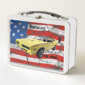 Gelbe Pontiac GTO - der Richter Metall Brotdose (Vorderseite)