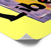 Gelbe Posterdrucke Poster (Ecke)