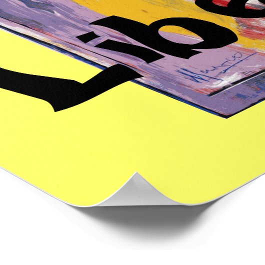 Gelbe Posterdrucke Poster (Ecke)