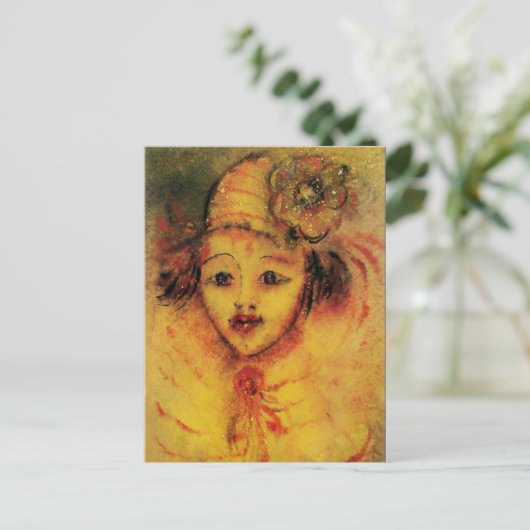 GELBE POSTKARTE (Stehend Vorderseite)