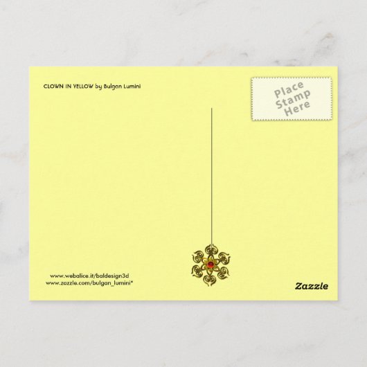 GELBE POSTKARTE (Rückseite)