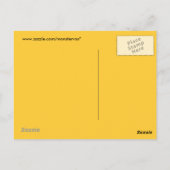 Gelbe Postkarte (Rückseite)