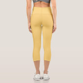 Gelbe Prärie Capri Leggings (Rückseite)