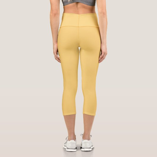 Gelbe Prärie Capri Leggings (Rückseite)