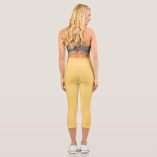 Gelbe Prärie Capri Leggings (Rückseite)