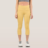 Gelbe Prärie Capri Leggings (Vorderseite)