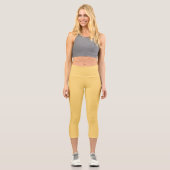 Gelbe Prärie Capri Leggings (Vorderseite)