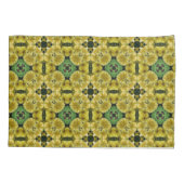 Gelbe Primrose Blume Abstrakt Art Kissenbezug (Rückseite)