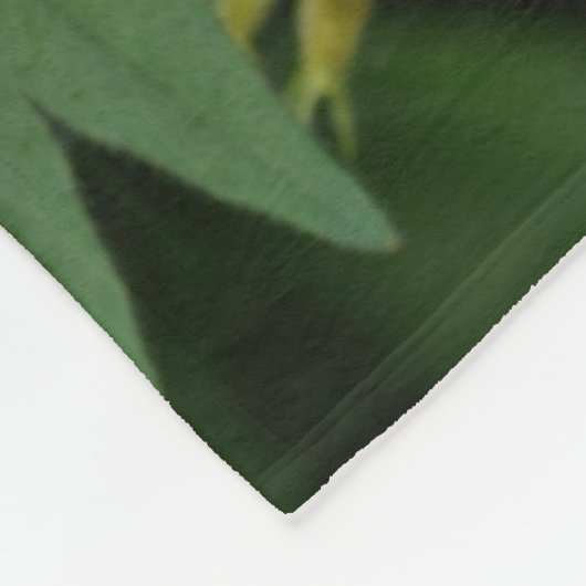 Gelbe Primrose-Blume Abstrakt Fleecedecke (Ecke)