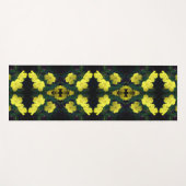 Gelbe Primrose-Blume Abstrakt Yogamatte (Vorderseite (Horizontal))