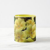 Gelbe Primrose Blume Personalisiert Tasse (Zentrum)